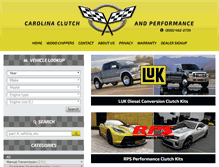 Tablet Screenshot of carolinaclutch.com